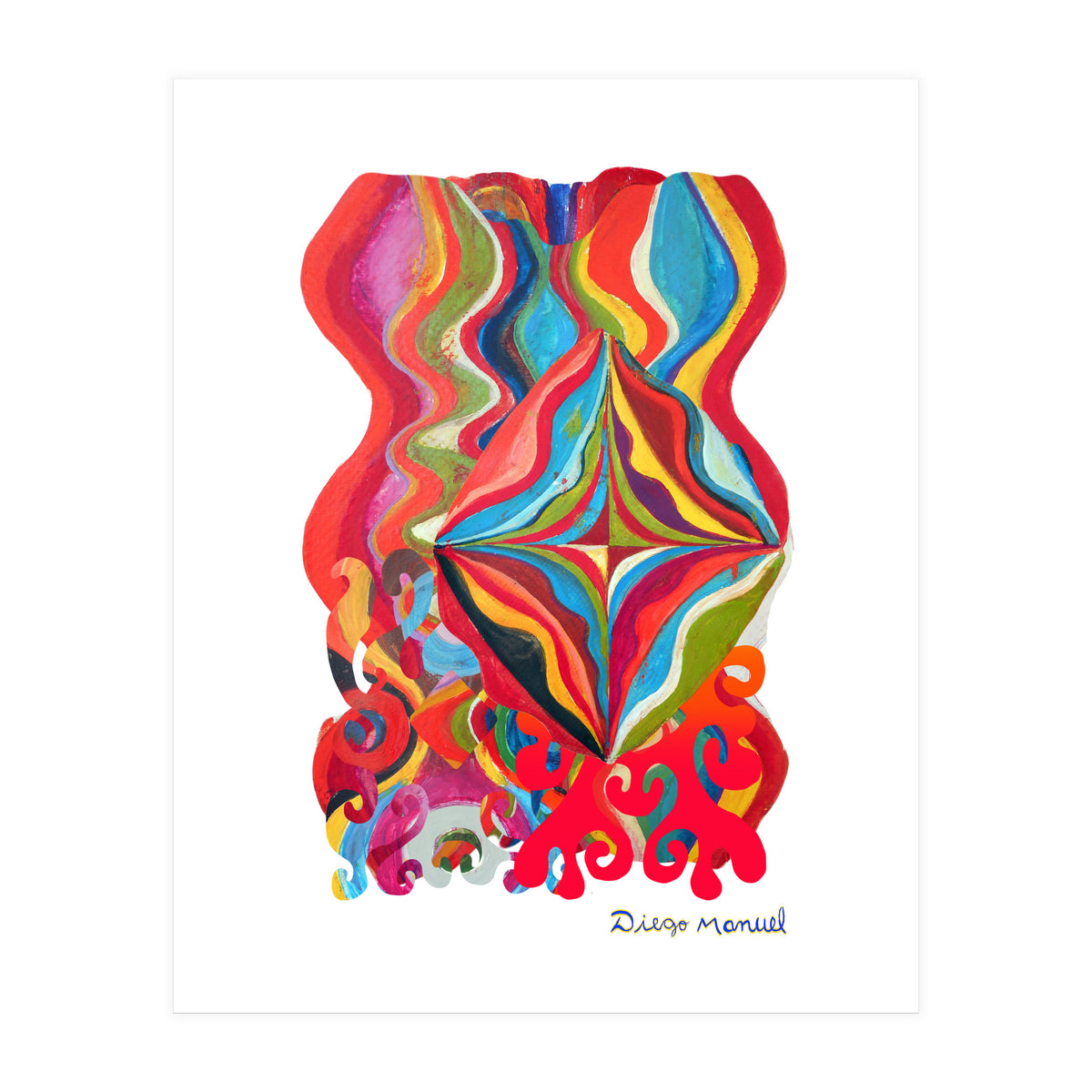 Pop Abstract Asimetrico 15 Copia (Print Only)