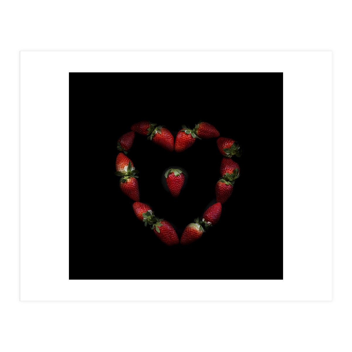 Heart of strawberries (Print Only)