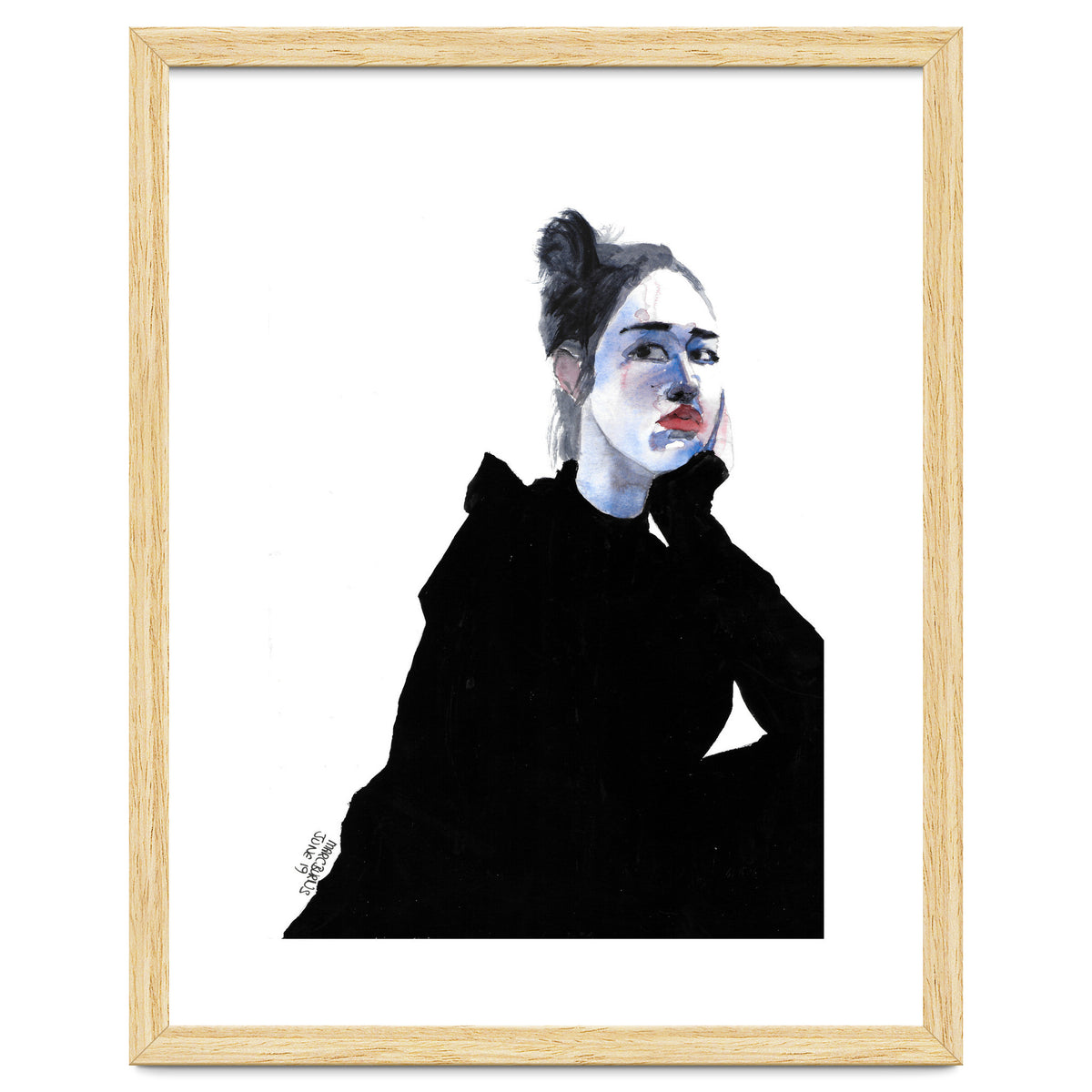 Untitled #48 Woman in a black dress