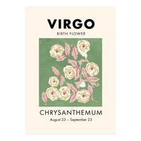 Virgo Birth Flower Chrysanthemum (Print Only)