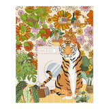 Tiger in Groovy Laundry Room (Print Only) thumbnail