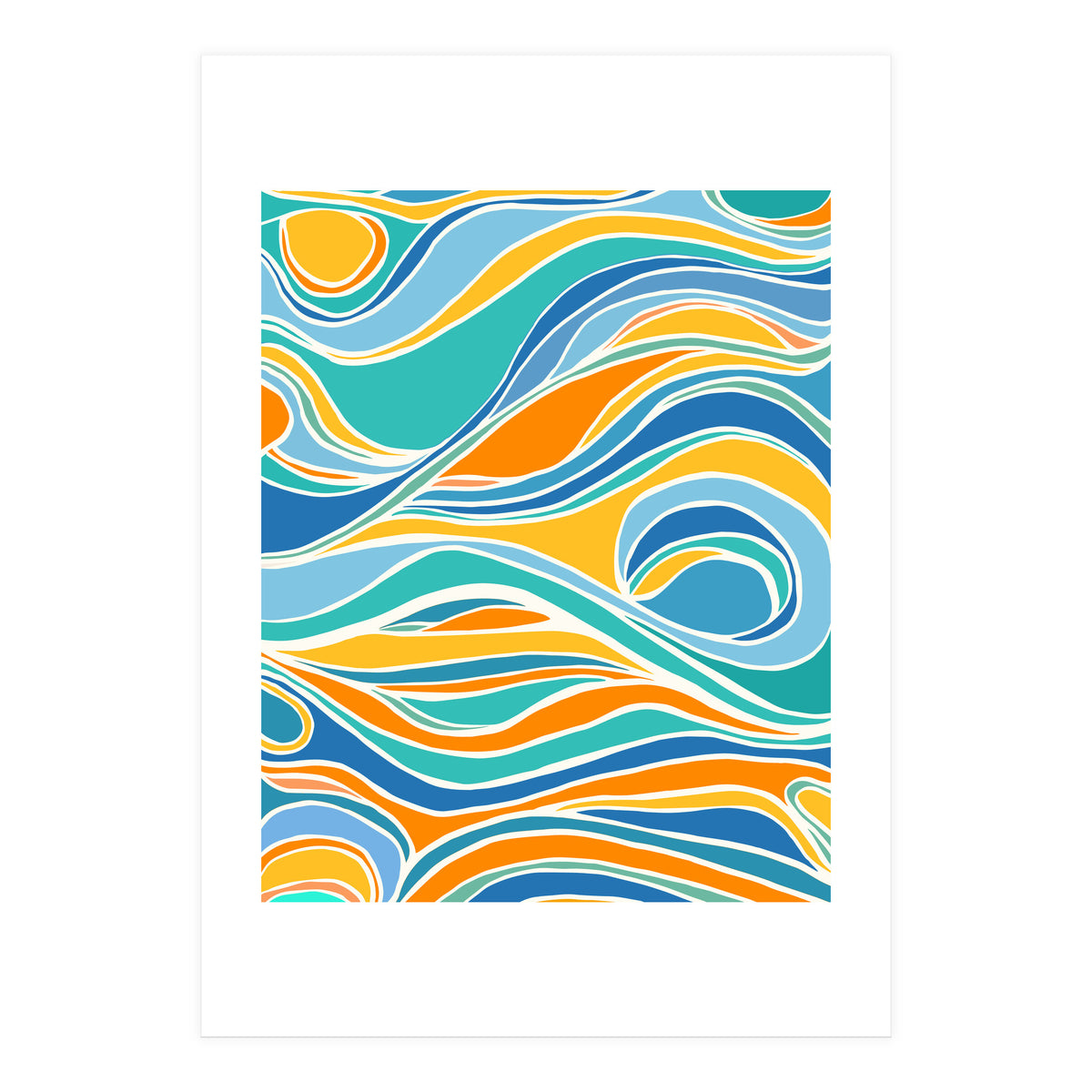 Summer Beach Abstract (Print Only)