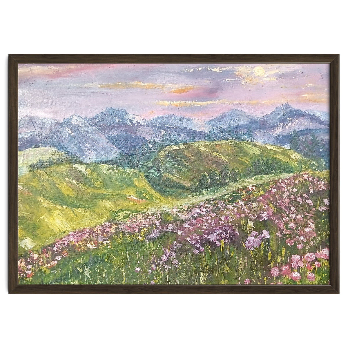 Sunset in the mountains