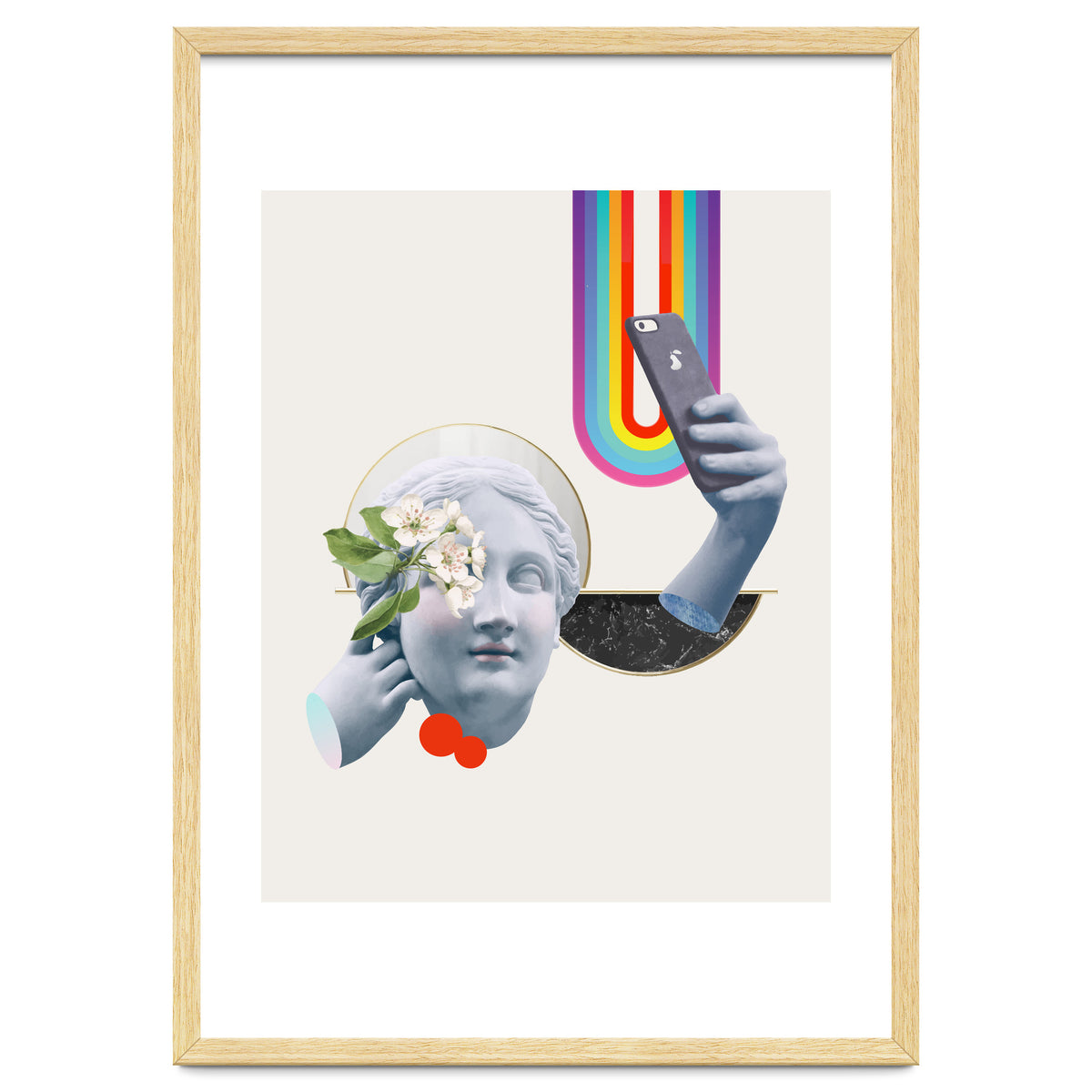 Greek Goddess Rainbow Selfie By Pear