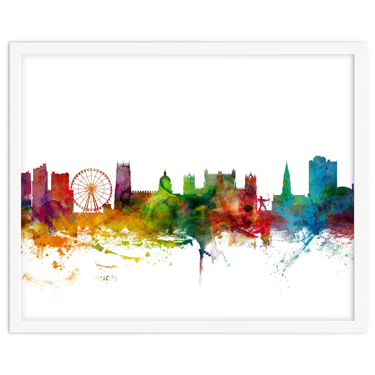 Nottingham England Skyline