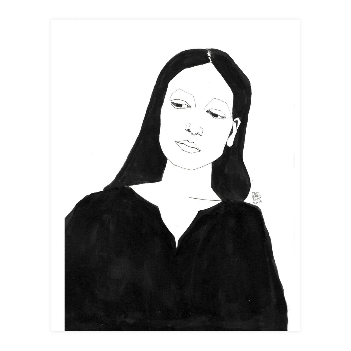 Untitled #36 - Woman in black (Print Only)