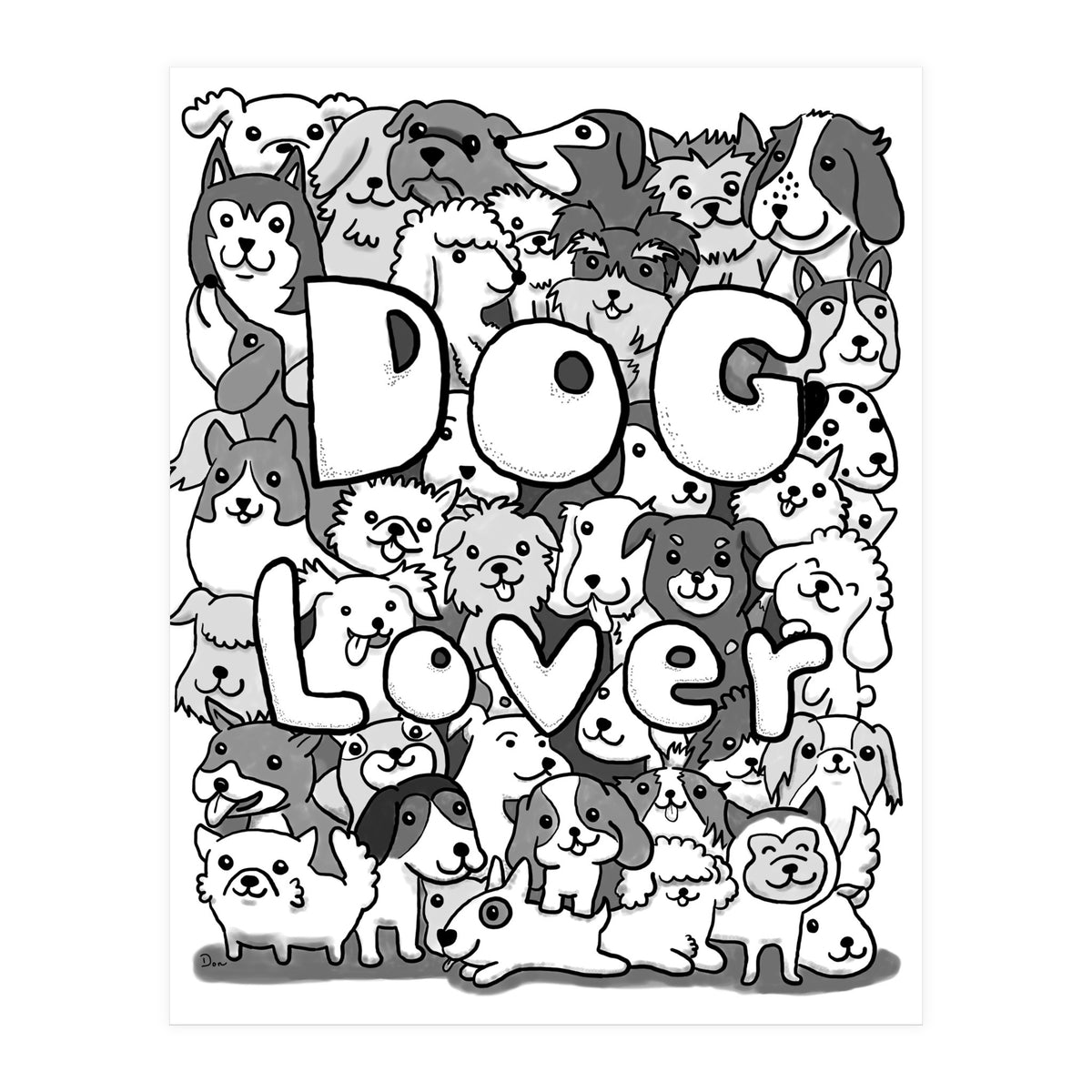 Doodle 72:  Dog Lover (Print Only)