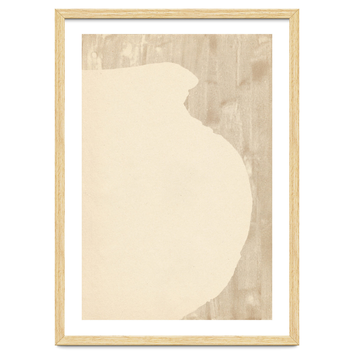 Cream tone vase silhouette