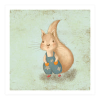 Woodland Nursery - Squirrel Illustration (Print Only)