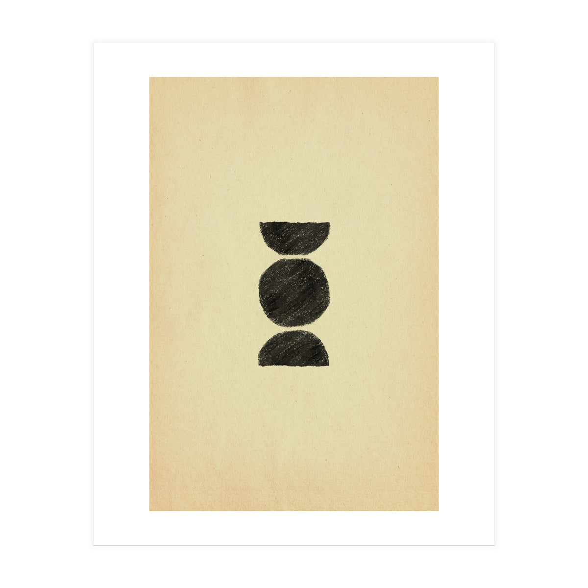 Abstract mid-century modern shapes (Print Only)