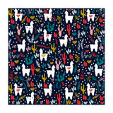 Cute Alpaca Pattern with Cacti, Stars and Crystals (Print Only) thumbnail