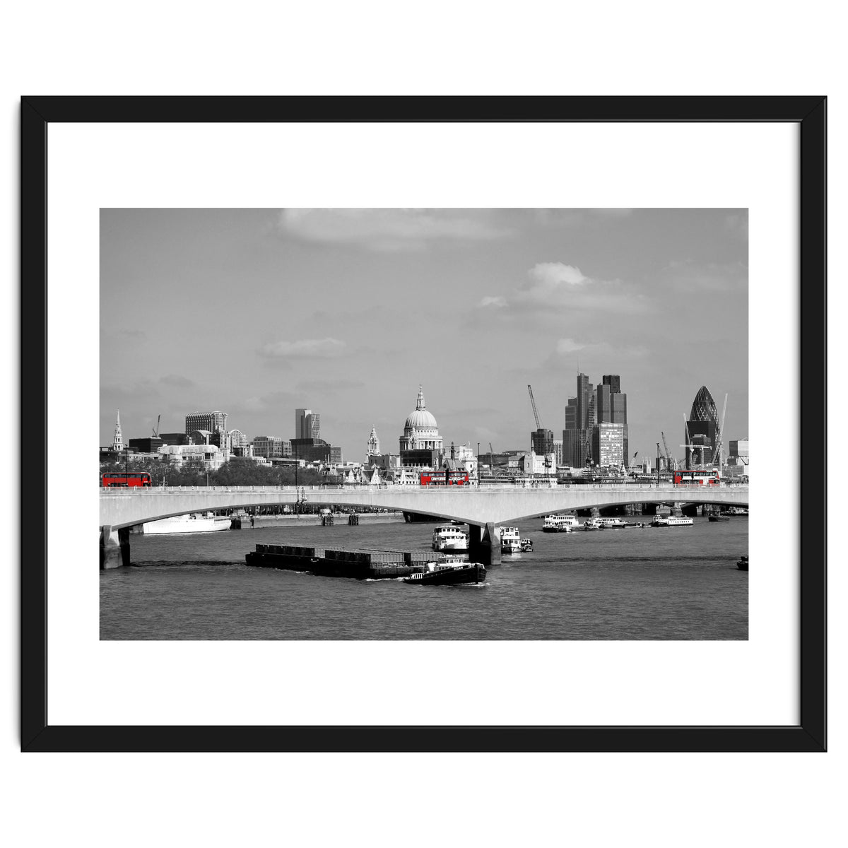 Red Buses London Thames