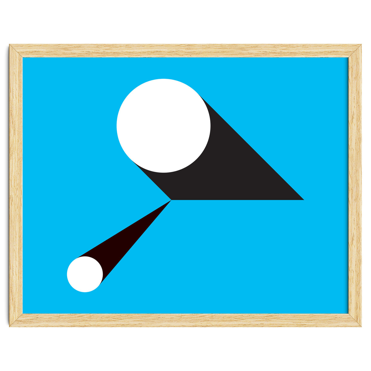 Geometric Shapes No. 46 - blue & black