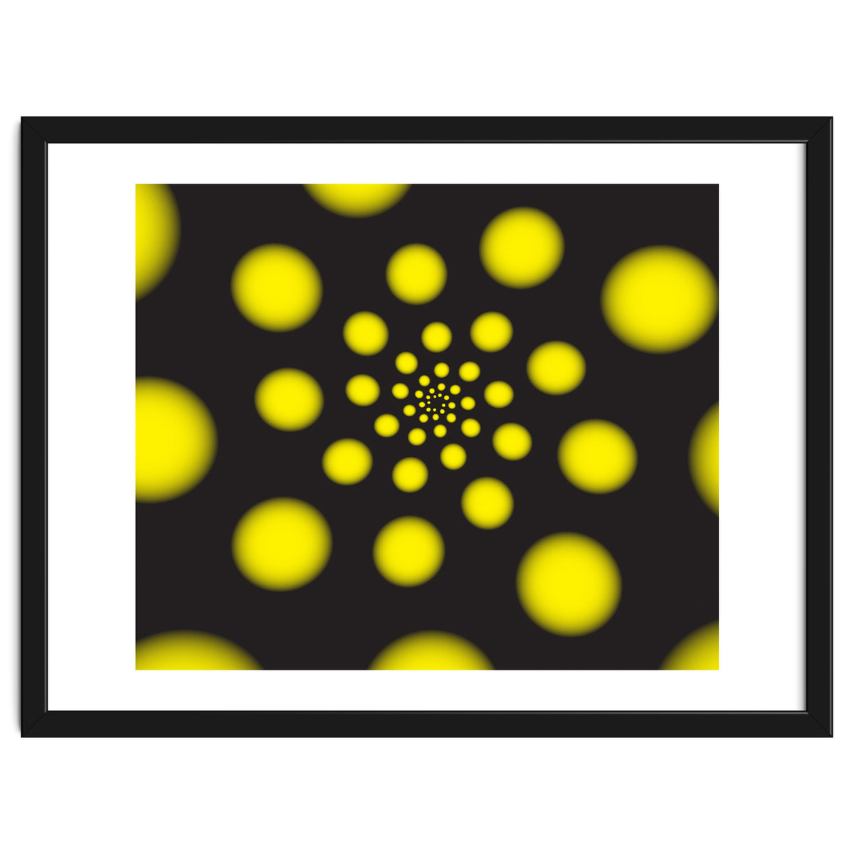 Yellow Spiral Dots