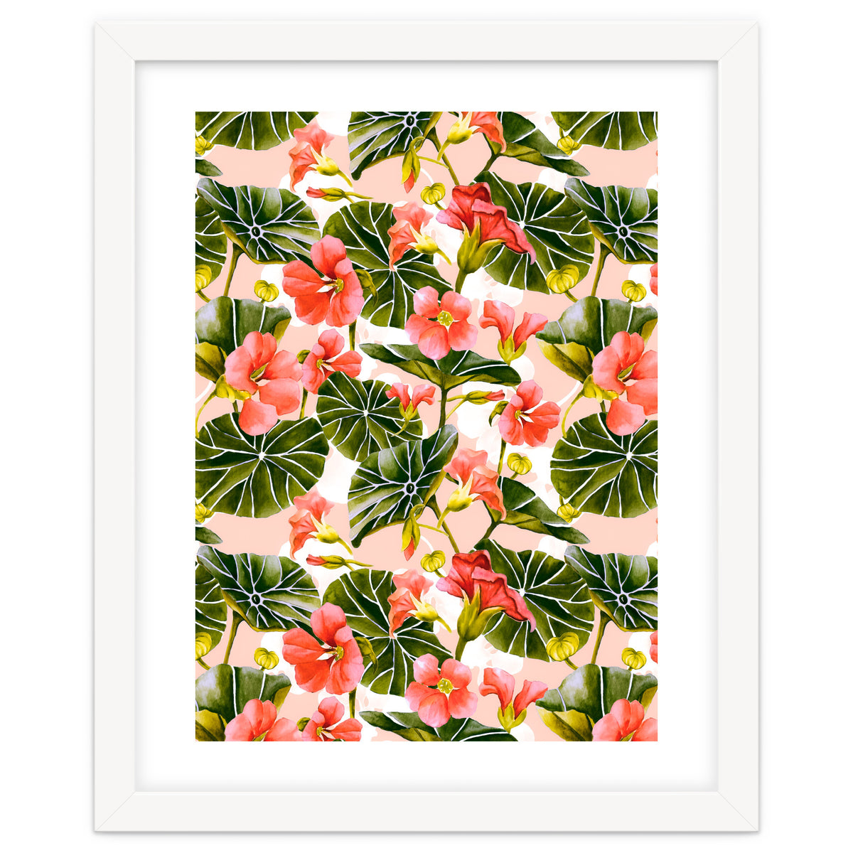 Nasturtiums watercolor 03