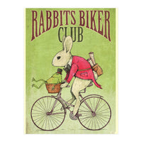 Rabbits Biker Club (Print Only)