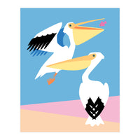 Pastel Pelicans (Print Only)