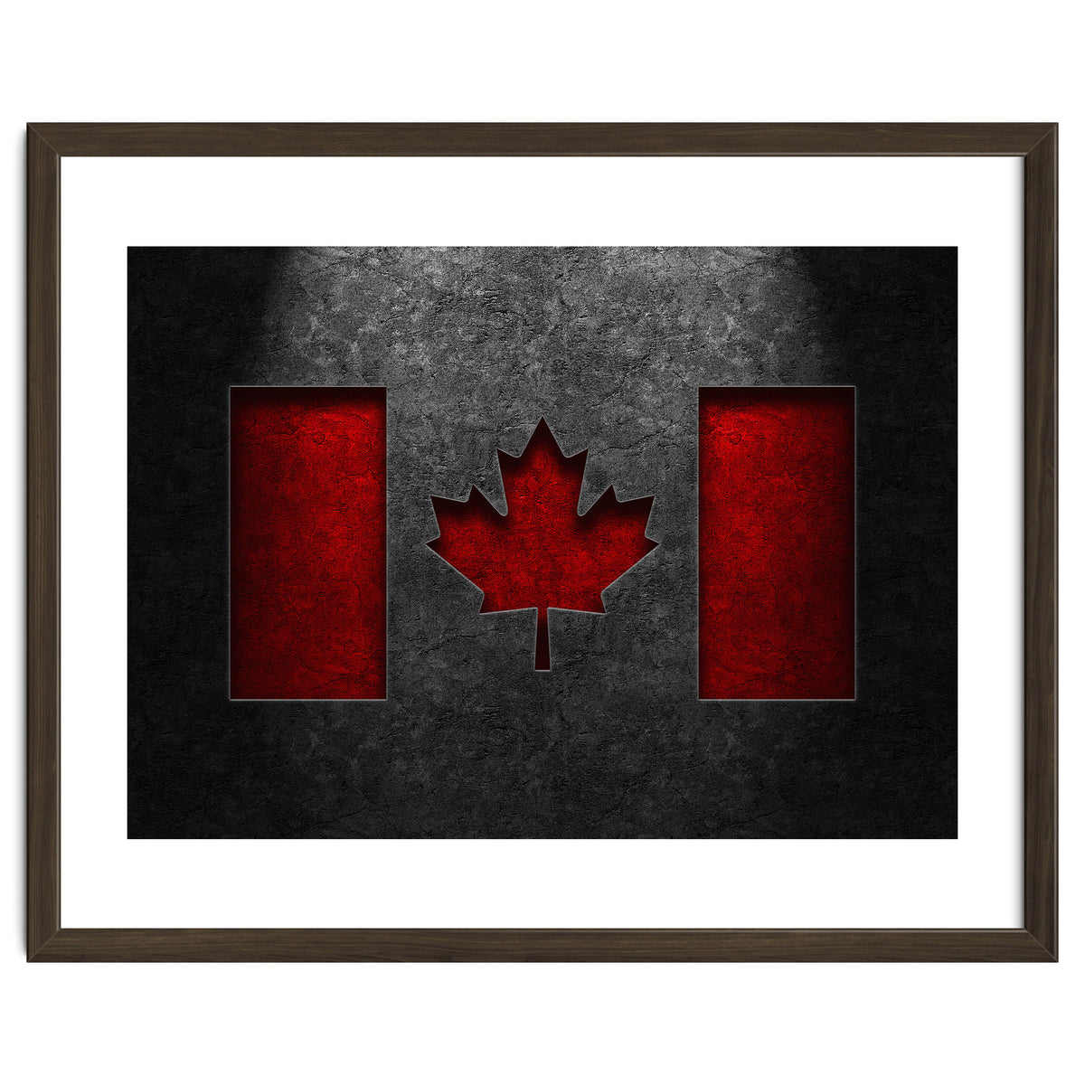 Canadian Flag Stone Texture