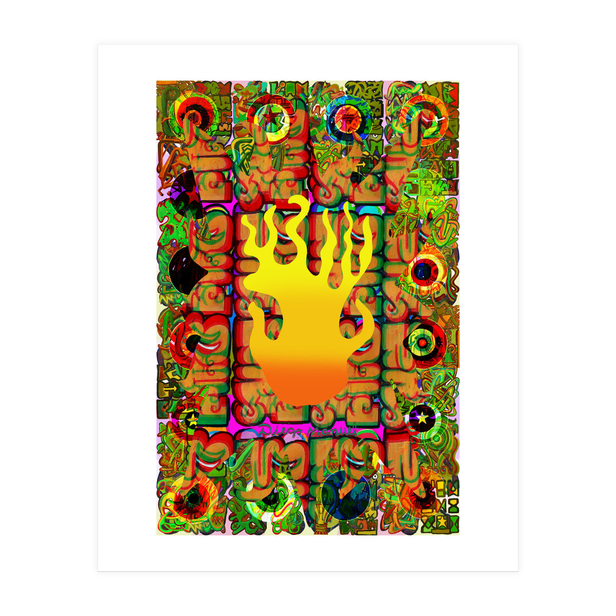 Fuego Y Graffiti 6 (Print Only)