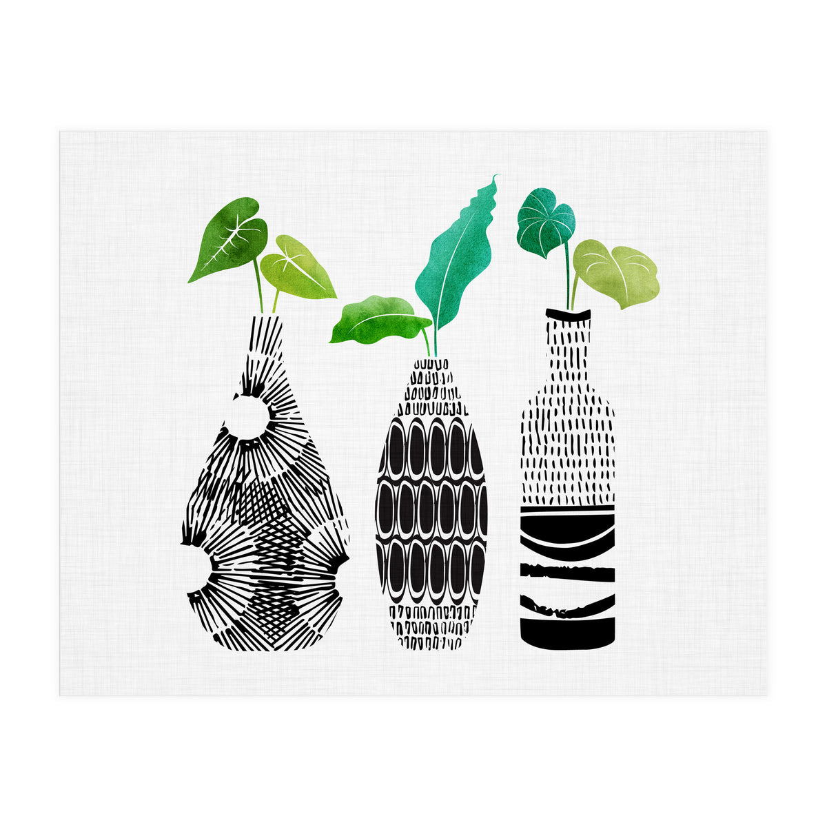 Tribal Vase Trio (Print Only)