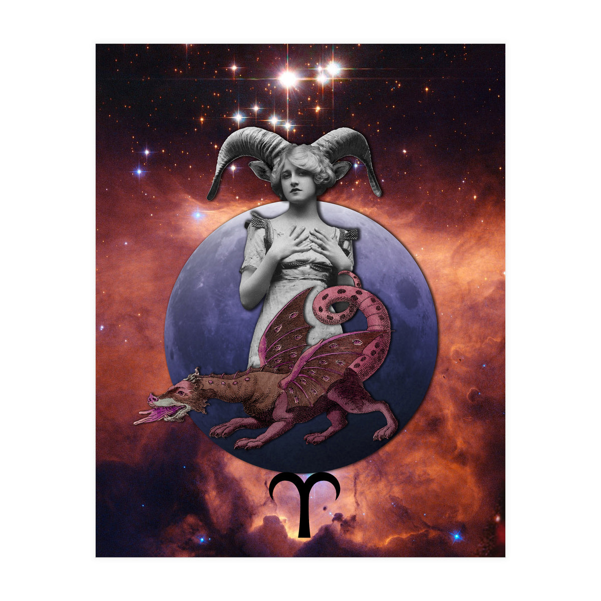 Aries Zodiac Sign (Print Only)