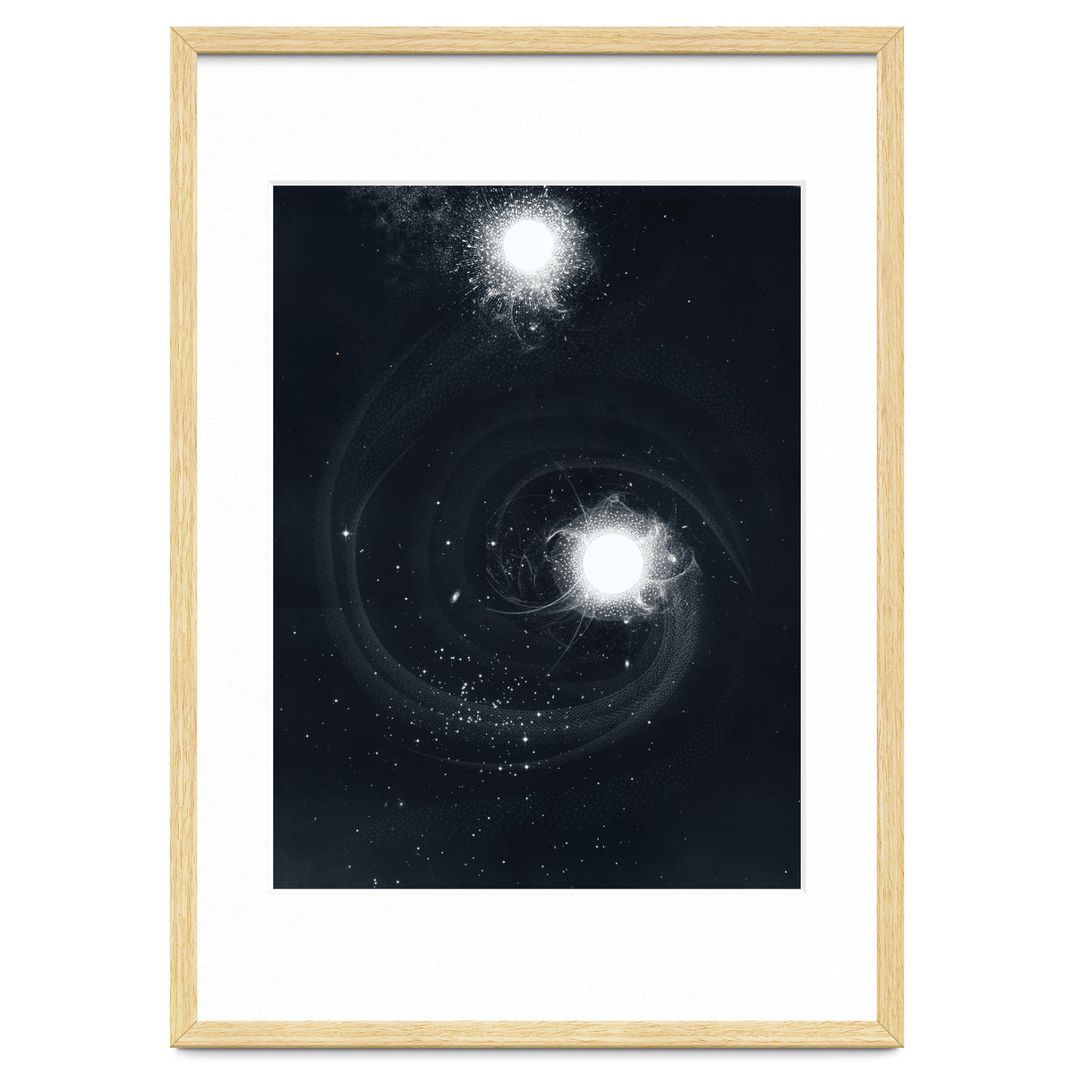 Vintage Cosmos: Double Spiral Nebula