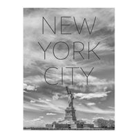 NYC Statue of Liberty | Text & Skyline (Print Only)