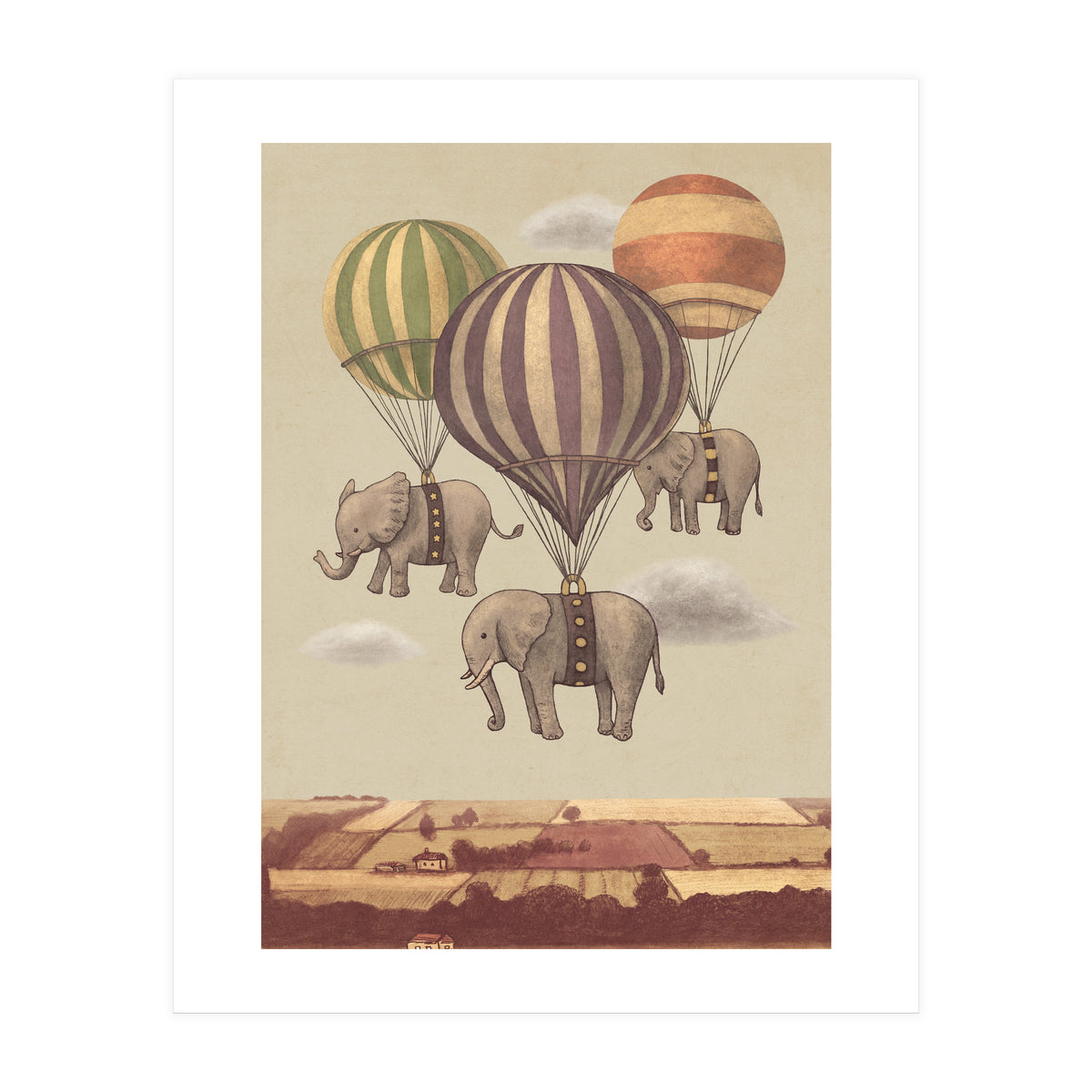 Flight Of The Elephants (Print Only)