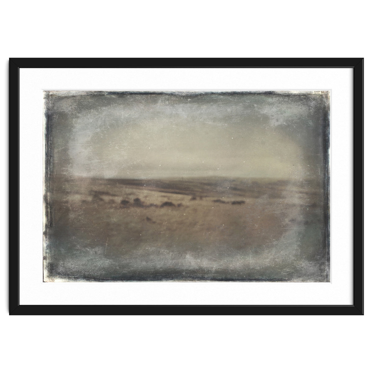 Bleak winter landscape of Saddleworth Moor