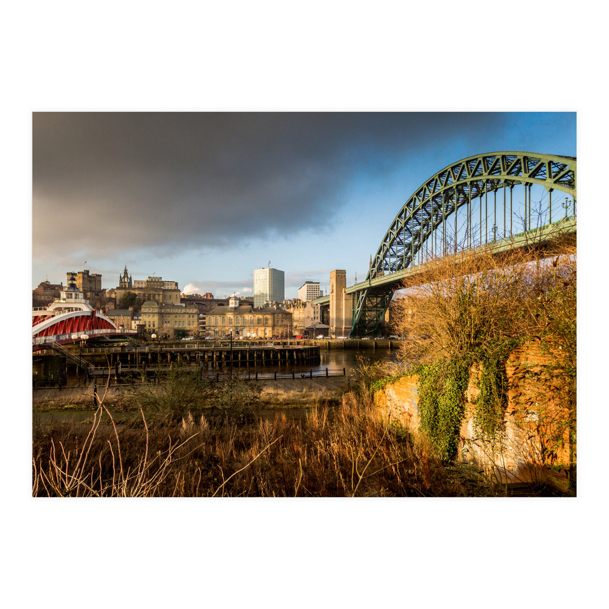 Newcastle tyne bridge sunset (Print Only)