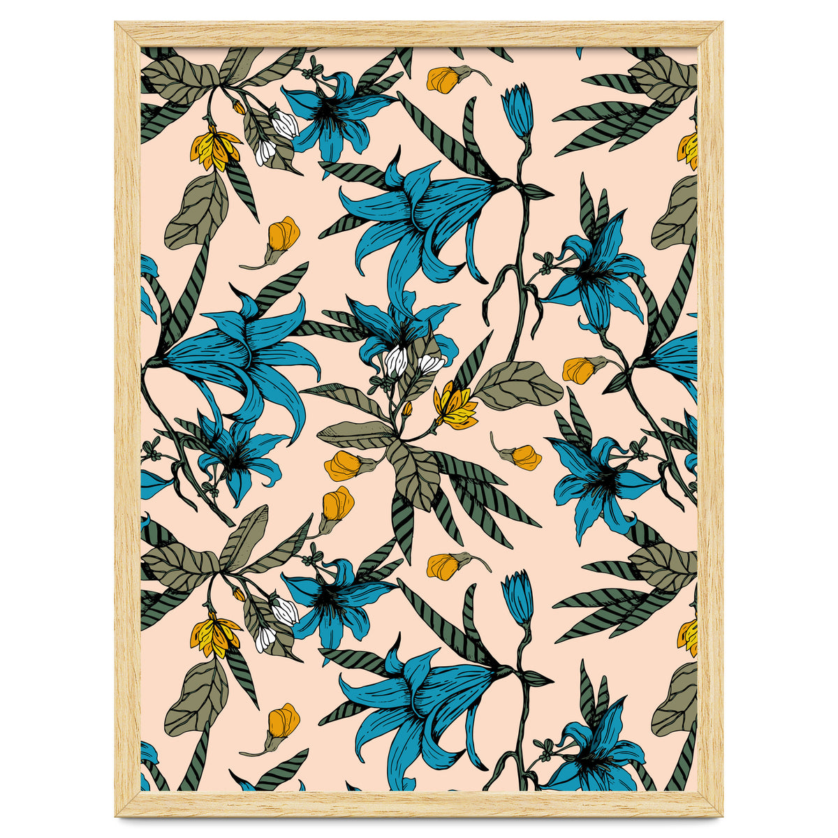 Blooming blossoms bluish I