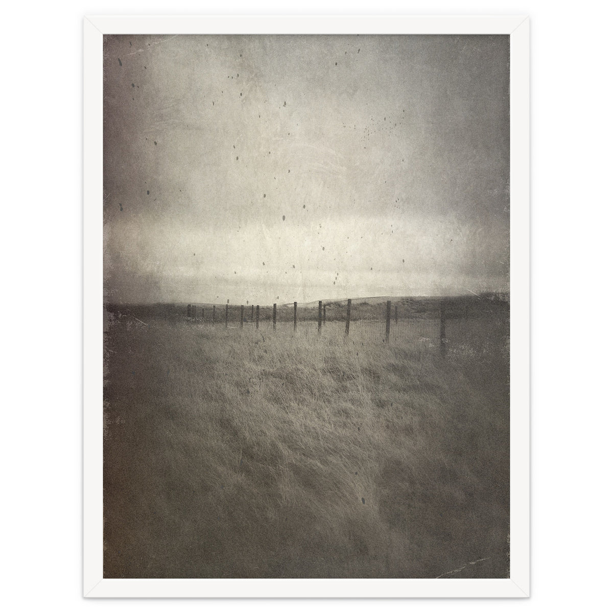 Bleak winter landscape of Saddleworth Moor