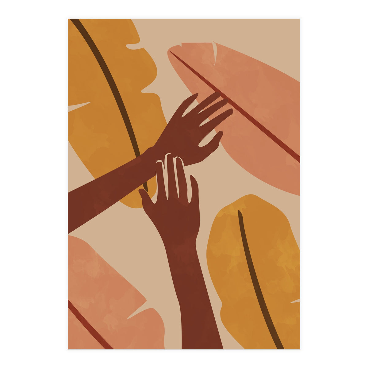 Banana Leaf Tropical Boho (Print Only)