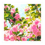 Day dreaming under the blooming Bougainvillea | Summer botanical Floral Vintage Garden Painting (Print Only) thumbnail