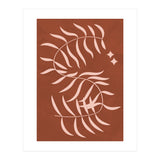 Botanical Palm Leaf Earthy Tones (Print Only) thumbnail