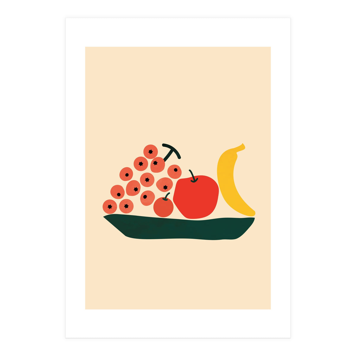 Abstract Modern Fruit (Print Only)