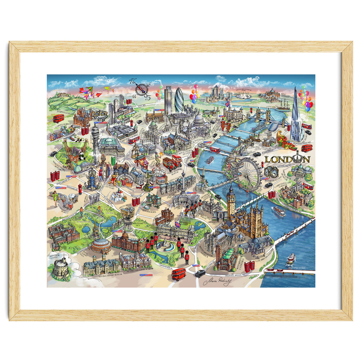 London Map Illustration