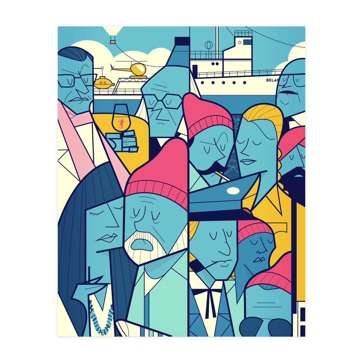 Acquatic Life With Steve Zissou (Print Only)