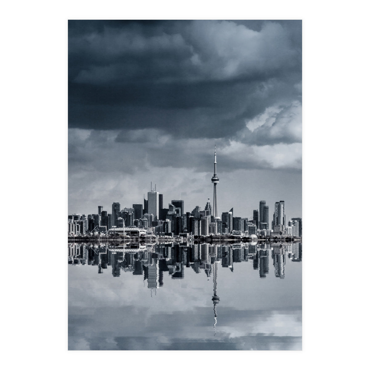 Toronto Skyline From Colonel Samuel Smith Park Reflection No 1 (Print Only)