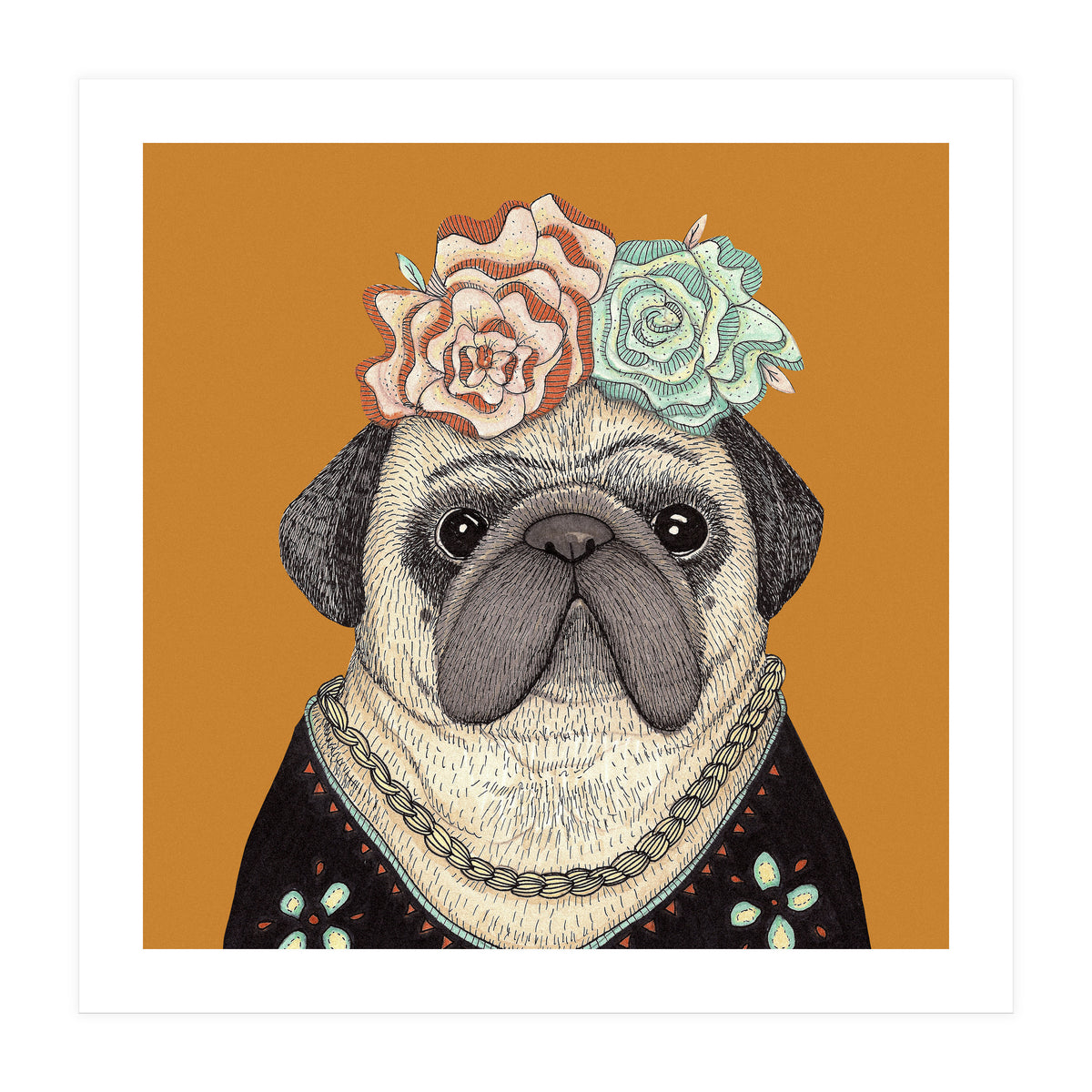 Frida Pug 7000 (Print Only)