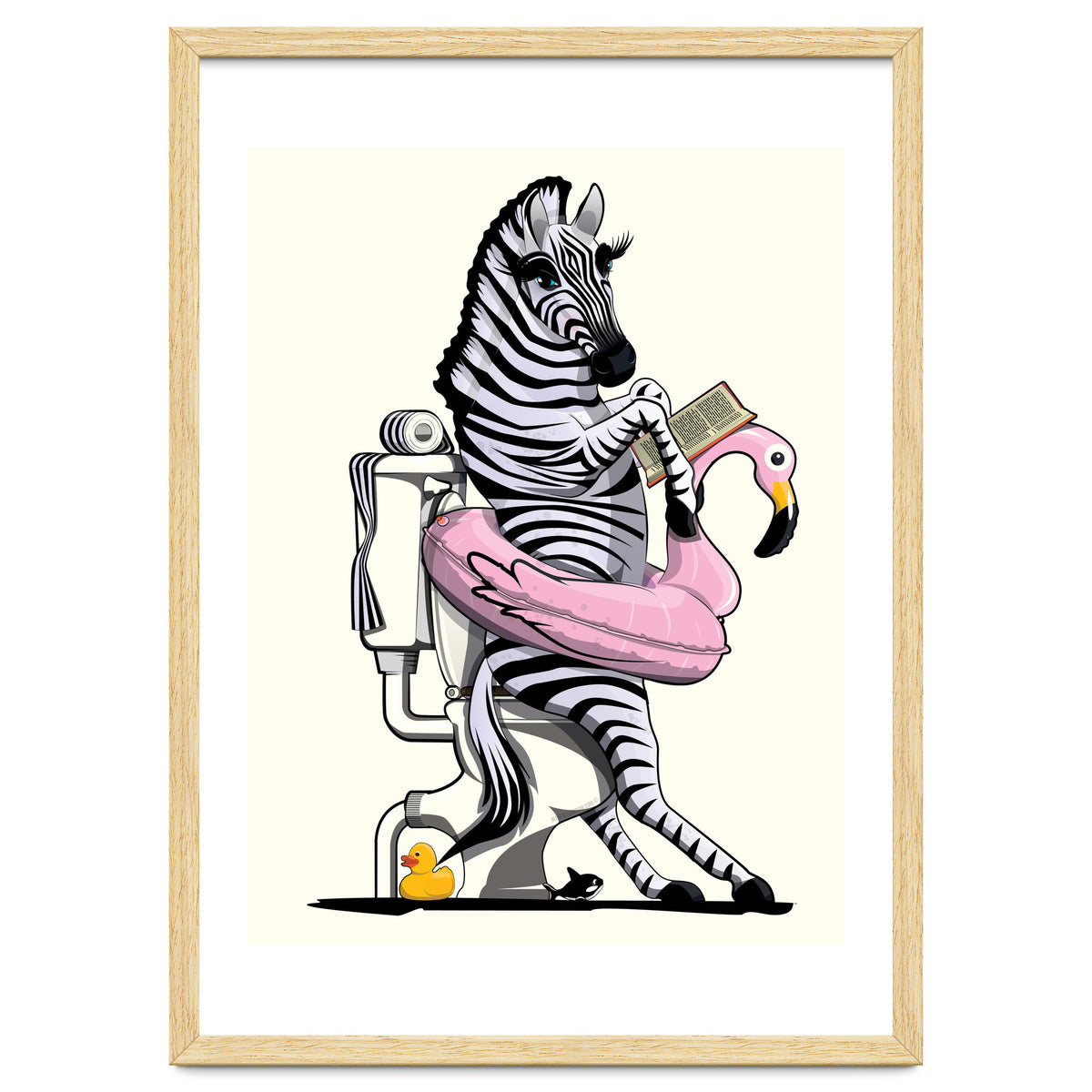 Zebra on the Toilet, Funny Bathroom Humour