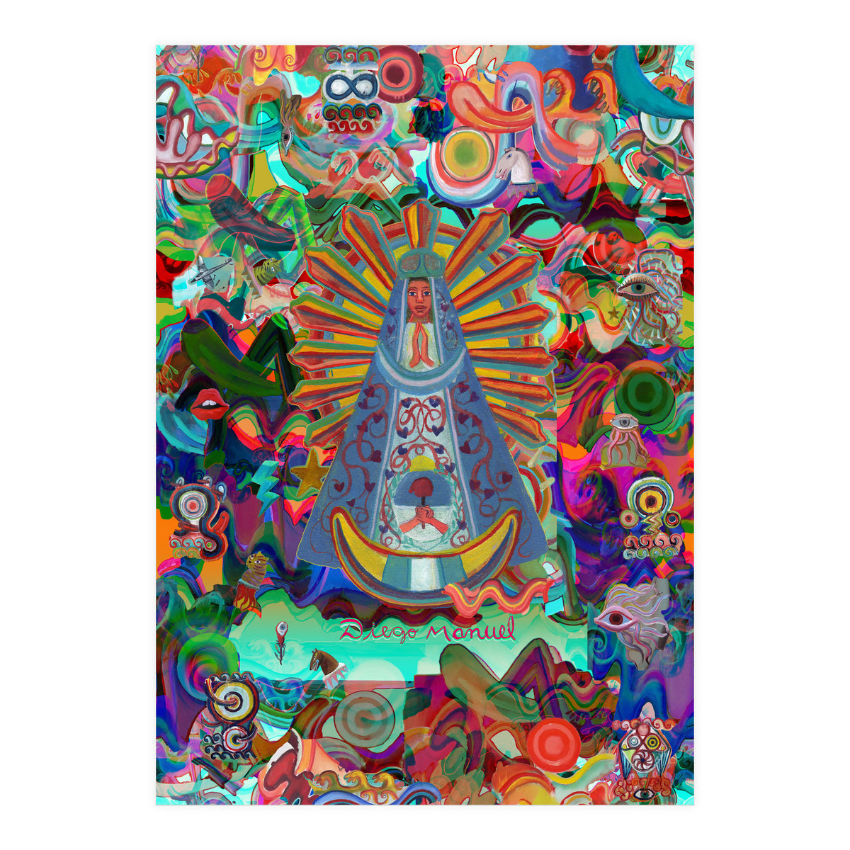 Virgen Y Graffiti (Print Only)