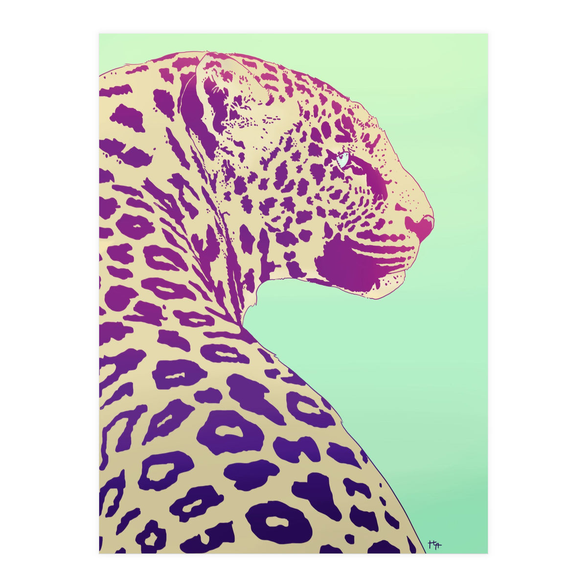 Leopard Under The Sun (Print Only)