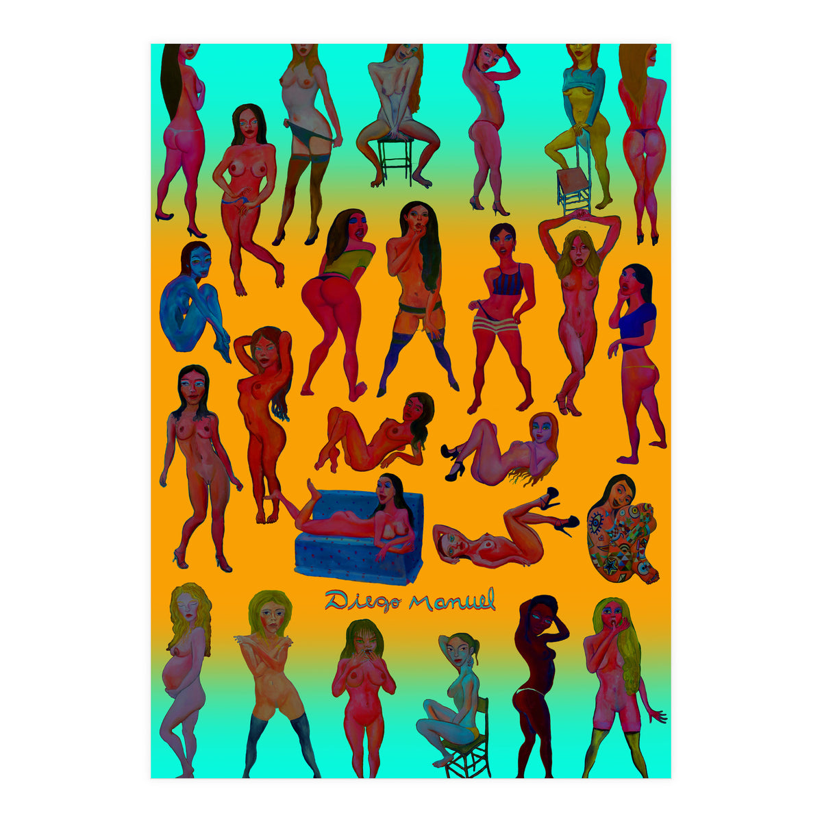 Chicas 3d 19 (Print Only)