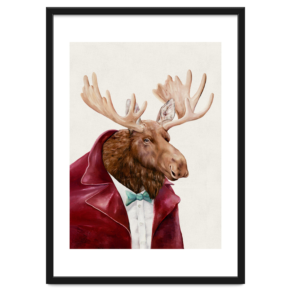 Moose In Maroon