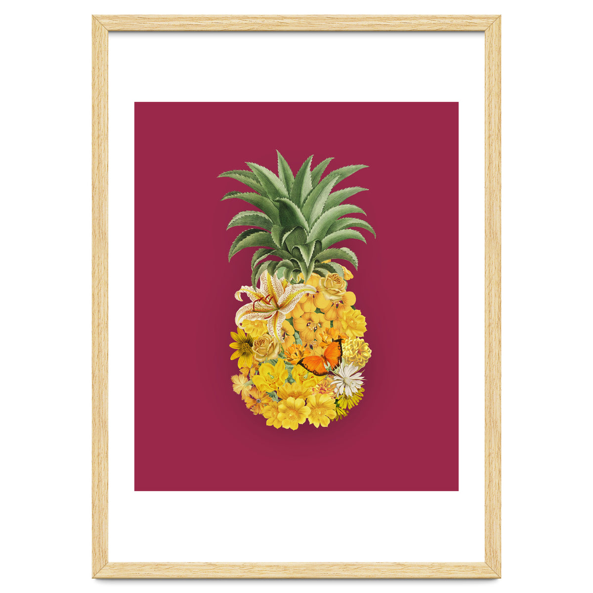 Pineapple Floral Pink