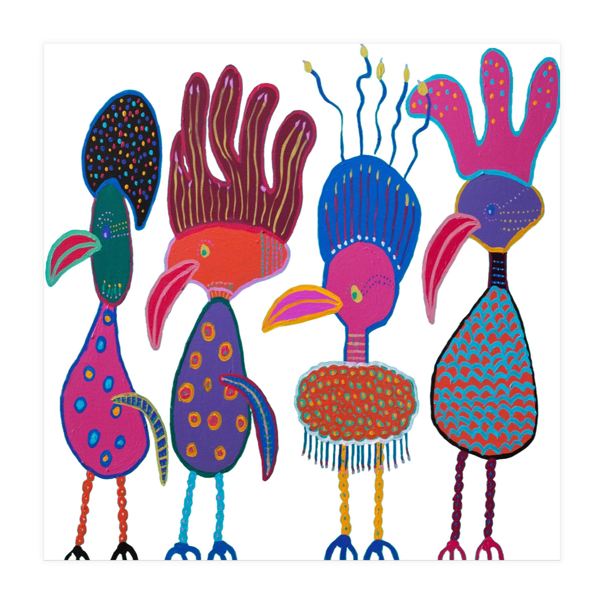 Funny Hats (white) (Print Only)