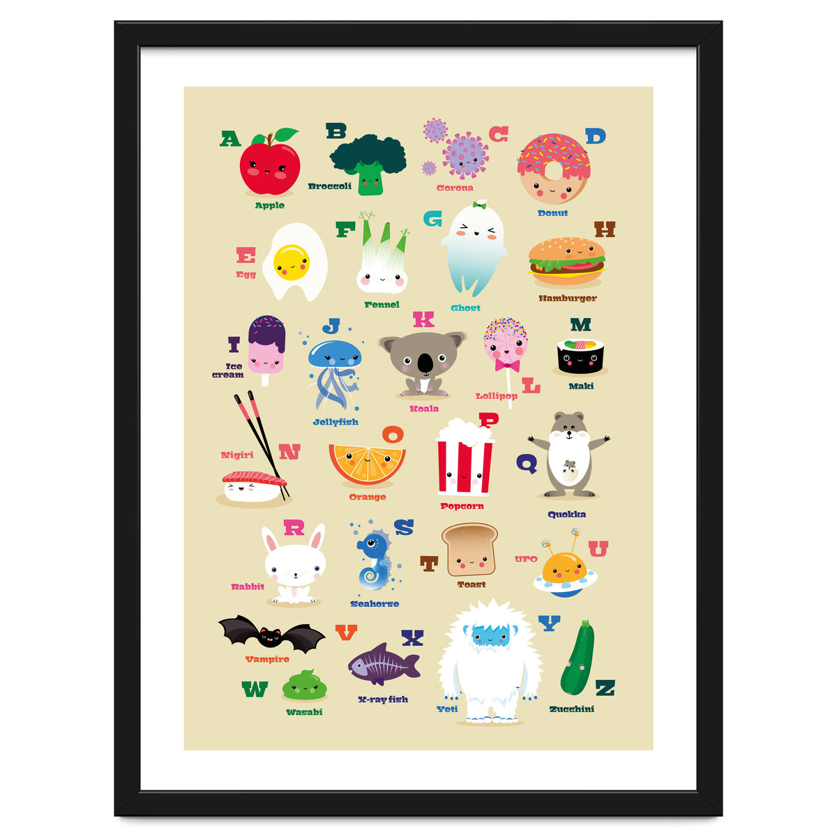 Nursery Kawaii Alphabet