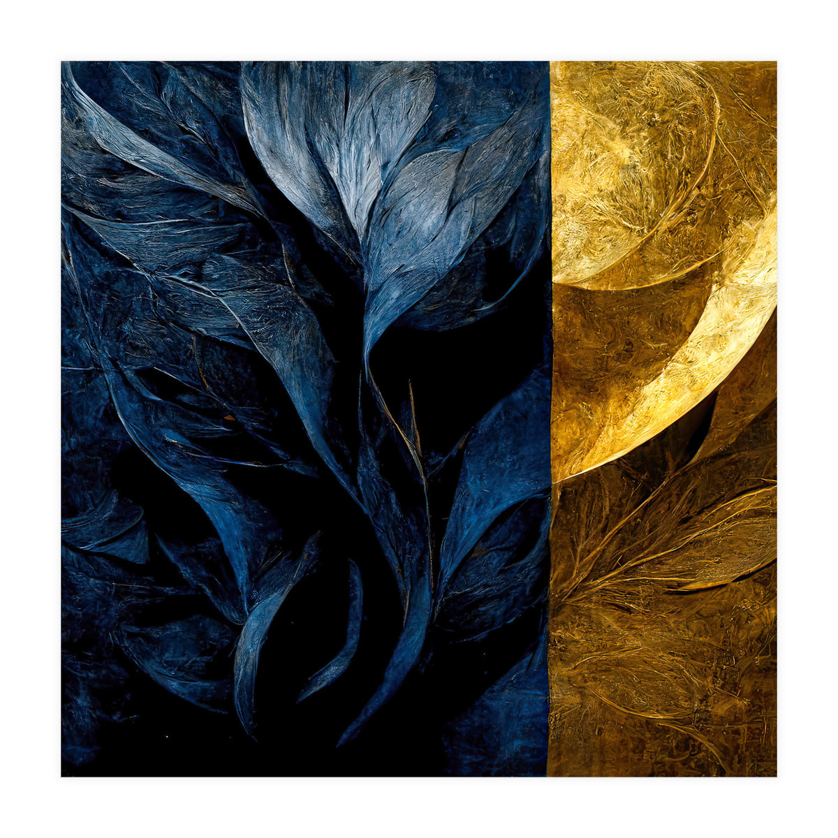 METALLIC FLOWER (Print Only)