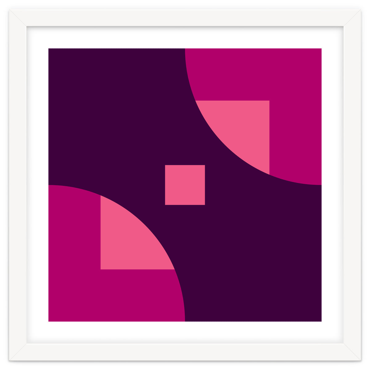 Geometric Shapes No. 1 - purple & pink squares
